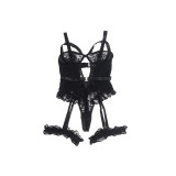 Subblime - Teddy Con Liga Detalle Encajes Y Tiras Negro L/Xl |