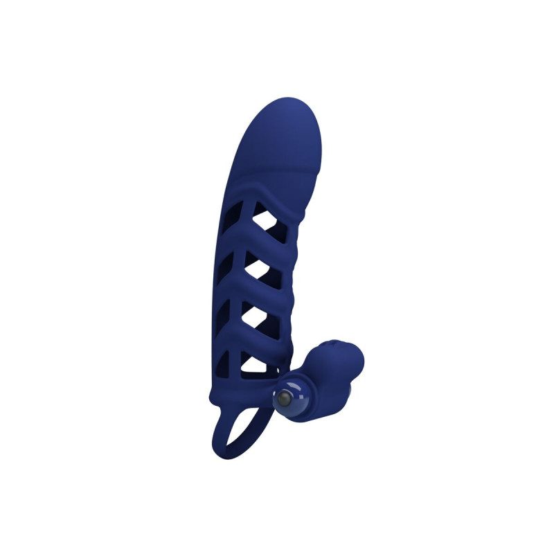 Pretty Love - Altaf Anillo Vibrador Con Funda De Silicona Azul |