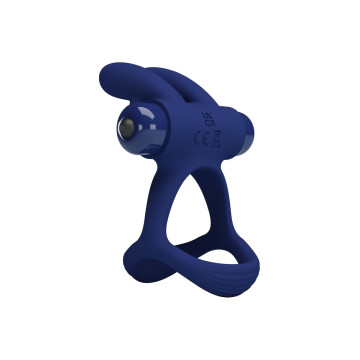 Pretty Love - Francisco Doble Anillo Vibrador Rabbit Azul | Vybes.it