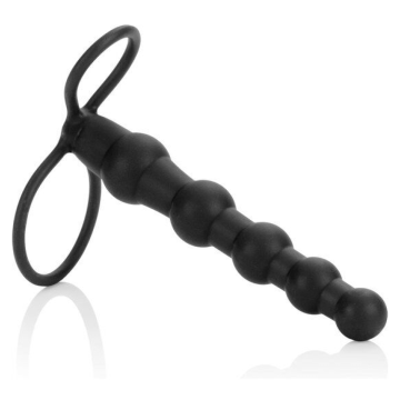 CALEXOTICS - PERLE DOUBLE PÉNÉTRATEUR NOIR