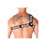 MACHO - ARNÉS ROMANO BLANCO L/XL