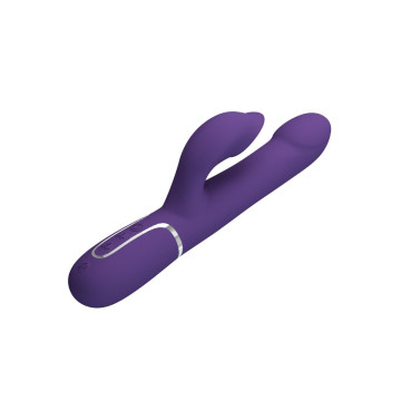 Pretty Love - Zalin Vibrador Rabbit Perlas 4 En 1 Morado | Vybes.it