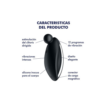 Satisfyer - Spot On 2 Vibrador Lay - On Negro | Vybes.it