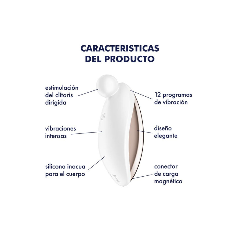 Satisfyer - Spot On 2 Vibrador Lay - On Blanco | Vybes.it