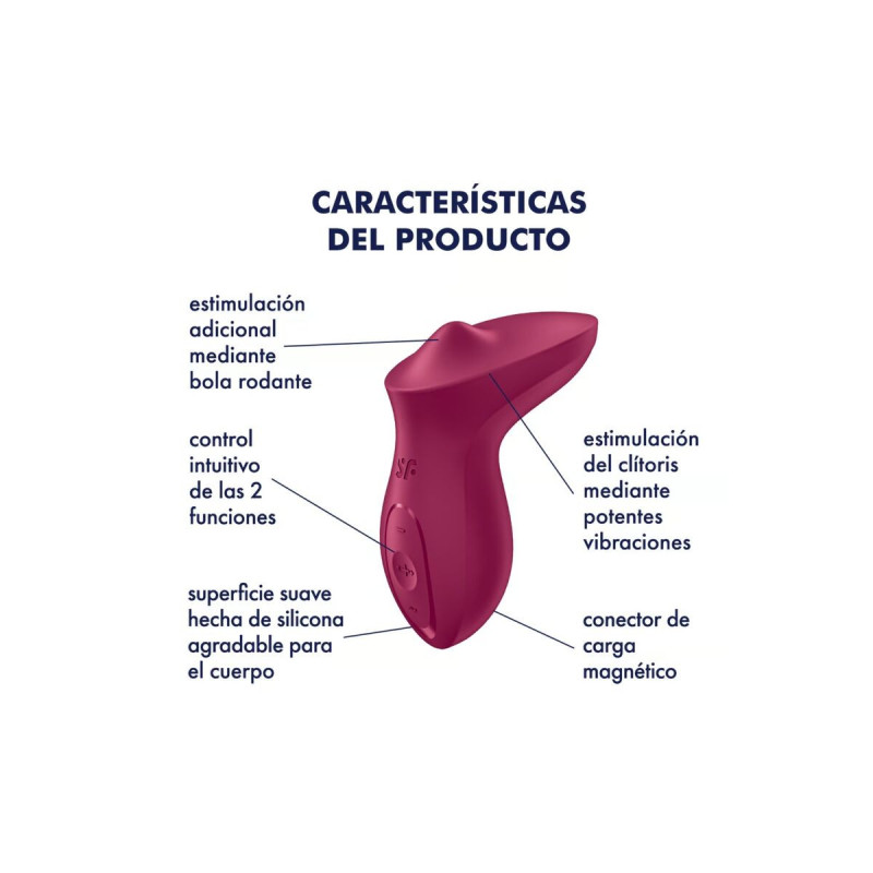 Satisfyer - Exciterrr Vibrador Lay - On Clítoris Fucsia | Vybes.it