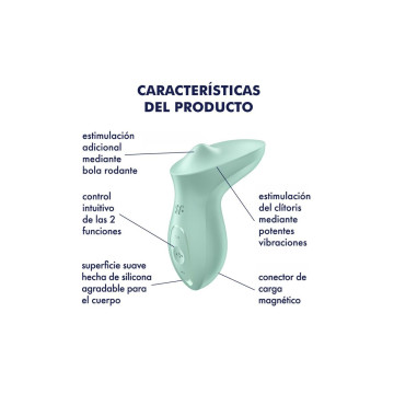 Satisfyer - Exciterrr Vibrador Lay - On Clítoris Menta | Vybes.it
