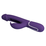 PRETTY LOVE - KAMPAS VIBRADOR RABBIT 3 EN 1 MULTIFUNCIÓN CON LENGUA VIOLETA