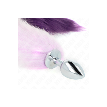 KINK - PLUG ANAL TAILLE S 7 X 3 CM AVEC QUEUE SYNTHÉTIQUE 40 CM VIOLE…
