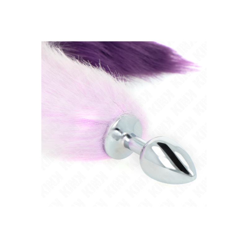KINK - PLUG ANAL TAILLE S 7 X 3 CM AVEC QUEUE SYNTHÉTIQUE 40 CM VIOLE…