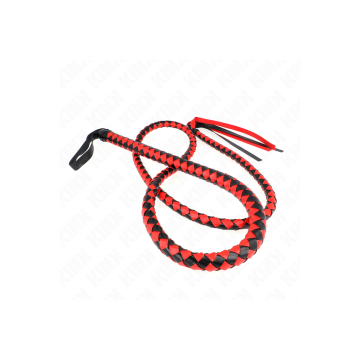 KINK - RED LONG SNAKE WHIP 210 CM - KINK IMPACT & TOUCH - BDSM whips