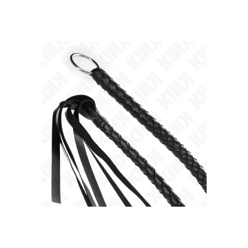KINK - SNAKE WHIP WITH BLACK HAND RING 65 CM - KINK IMPACT & TOUCH -…