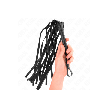 KINK - EINFACHE SCHWARZE PEITSCHE 45 CM - KINK IMPACT & TOUCH - BDSM-…