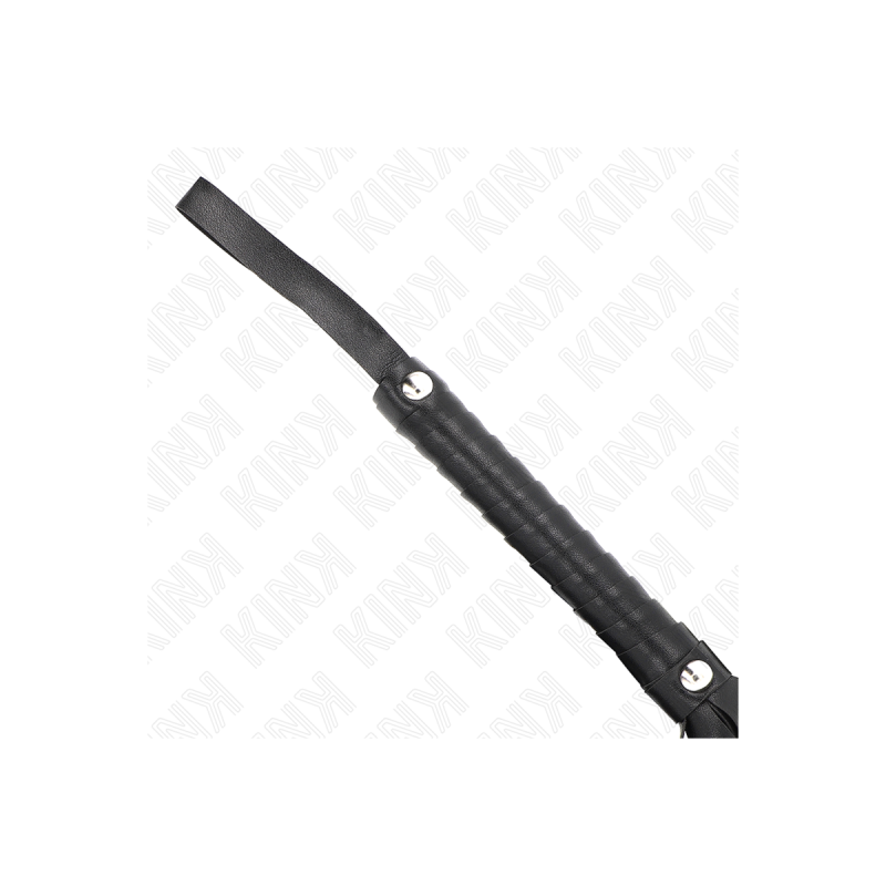 KINK - BLACK WIDE TAIL WHIP 48.5 CM - KINK IMPACT & TOUCH - BDSM whips