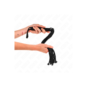 KINK - SCHWARZE SEILPEITSCHE 56 CM - KINK IMPACT & TOUCH - BDSM-Peits…