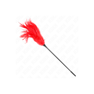 KINK - MEHRERE ROTE KITZELFEDERN 45 CM - KINK IMPACT & TOUCH - Gefied…
