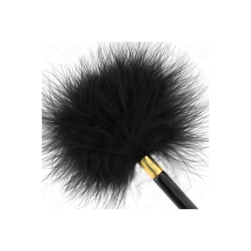 KINK - BLACK GOLD METAL TICKLE FEATHERS 18 CM - KINK IMPACT & TOUCH -…