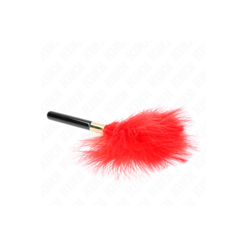 KINK - RED GOLD METAL TICKLE FEATHERS 18 CM - KINK IMPACT & TOUCH - T…