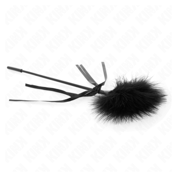 KINK - PLUMES CHACOUILLÉES AVEC NŒUD 35 CM