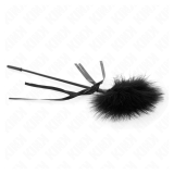 KINK - PLUMES CHACOUILLÉES AVEC NŒUD 35 CM