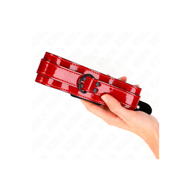 KINK - COLLANA REGOLABILE VINO ROSSO 37,5-49,5 CM X 5 CM - KINK COLLA…