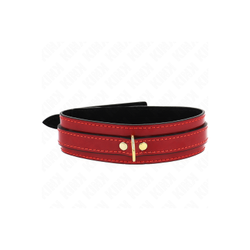 KINK - COLLANA REGOLABILE ROSSO VINO CON DETTAGLI ORO 29-42,5 CM X 4…