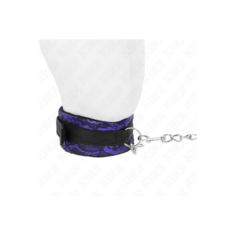 KINK - COLLANA CORTA IN PIZZO DI VELLUTO CON CINTURA 105 CM CON PROFI…