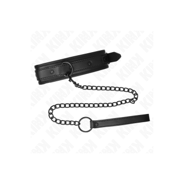 Kink - Neoprene Bondage Collar Model 2 With Belt 78 Cm Adjustable