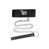 KINK - COLLANA CON CINTURA 65 CM CON CINTURINO LARGO NERO REGOLABILE…