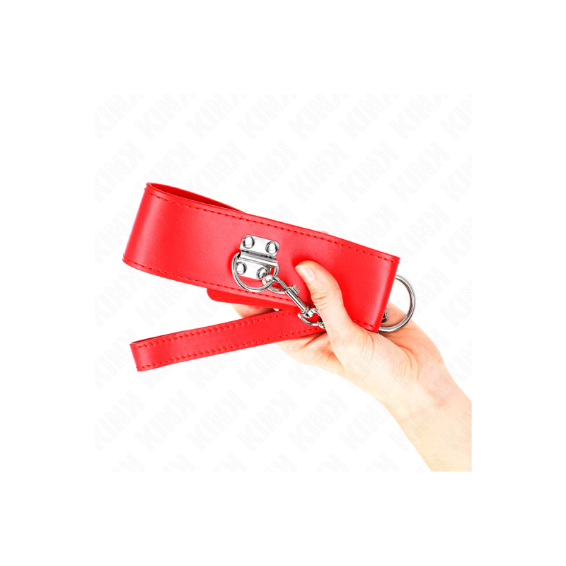KINK - COLLANA CON CINTURA 65 CM CON LARGO CINTURINO ROSSO REGOLABILE…