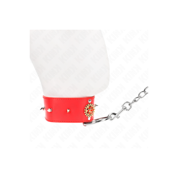 KINK - RED DIAMOND NECKLACE WITH BELT 65 CM AJDUSTABLE 35-51 CM X 7 C…