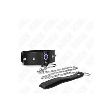 KINK - NECKLACE 65 CM WITH STRAP WITH BLUE DIAMONDS ADJUSTABLE 36-43…