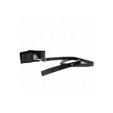 KINK - NECKLACE WITH LEASH 116 CM WITH SILVER STUDS MODEL 4 BLACK ADJ…