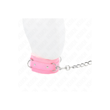 KINK - COLLIER AVEC LAISSE 65 CM AVEC RESTRICTIONS ROSE 36-42 CM X 5,…