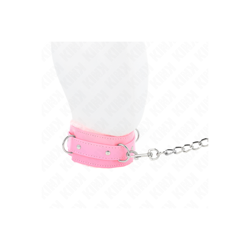 KINK - COLLAR WITH LEASH 65 CM WITH RESTRICTIONS PINK 36-42 CM X 5.5…
