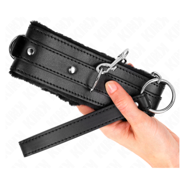 KINK - COLLAR CON CORREA 65 CM CON RESTRICCIONES NEGRO AJUSTABLE 36-42 CM X 5.5 CM