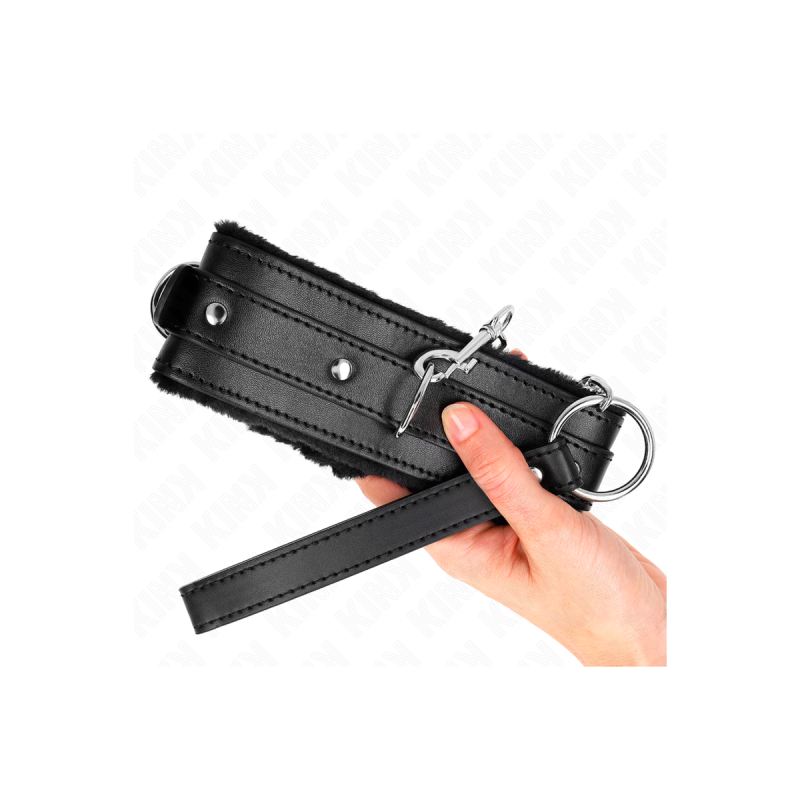 KINK - COLLIER AVEC LAISSE 65 CM AVEC RESTRICTIONS NOIR 36-42 CM X 5,…