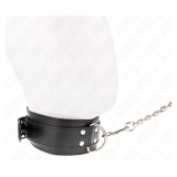 KINK - COLLAR CON CORREA 65 CM HEBILLAS PLATEADAS AJUSTABLE 33-46 CM X 5.5 CM