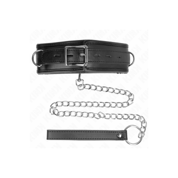 KINK - COLLIER AVEC BRACELET IMITATION CUIR ÉPONGE MODÈLE 3 RÉGLABLE…
