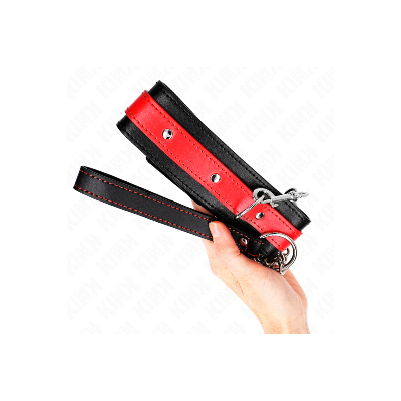 KINK - COLLIER AVEC BRACELET ROUGE 65 CM AJUSTABLE 36-43 CM X 5 CM -…
