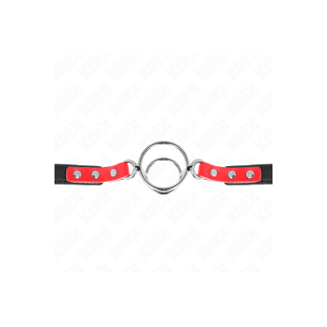 KINK - GAG WITH MULTIPLE O-RINGS 4 / 4.8 CM RED 38 X 56 CM - KINK COL…