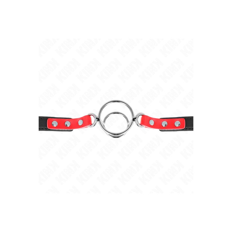 KINK - GAG CON O-RING MULTIPLI 4/4,8 CM ROSSO 38 X 56 CM - KINK COLLA…