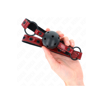 KINK - BOULE EN CUIR BRILLANT 4,5 CM BAG 63,5 X 2 CM AJUSTABLE 41 X 5…