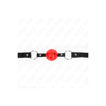 KINK - BOULE CREUSE DURE ROUGE 4,5 CM GAG MODELE 1 63,5 X 2 CM - KINK…