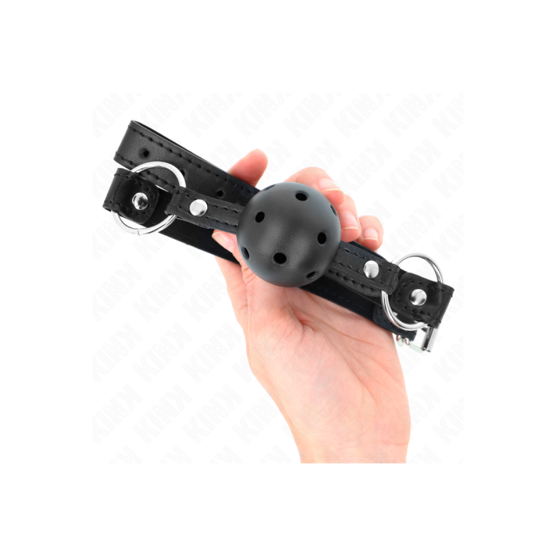 KINK - HOHLHARTER SCHWARZER BALL 4,5 CM GAG MODELL 1 63,5 X 2 CM - KI…