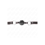 KINK - BALL GAG HOLLOW HARD NERO MODELLO 2 65 x 2,5 CM - KINK COLLAR…
