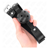 KINK - MORDAZA DE BOLA 4.5 CM TRANSPIRABLE NEGRO 65 x 2.5 CM