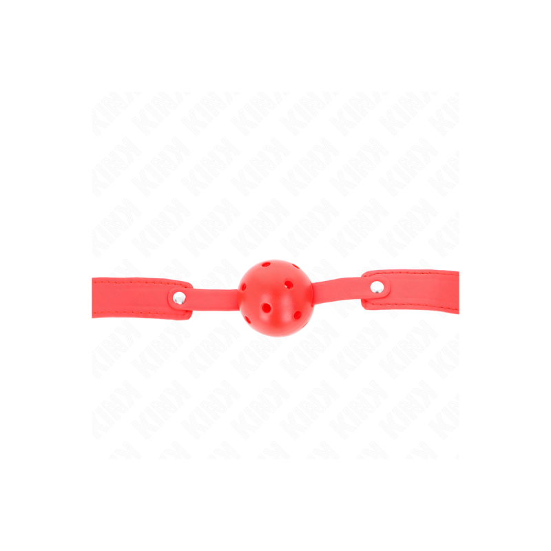 KINK - ROTER ATMUNGSAKTIVER BALL 4,5 CM Knebel 65 x 2,5 CM - KINK COL…
