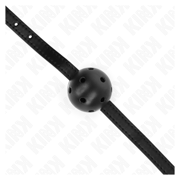 KINK - MORDAZA DE BOLA 4.5 CM TRANSPIRABLE SIMPLICITY NEGRO 62 x 1.5 CM