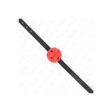 KINK - BÂILLON À BOULE SIMPLICITÉ ROUGE RESPIRANT 4,5 CM 62 x 1,5 CM…