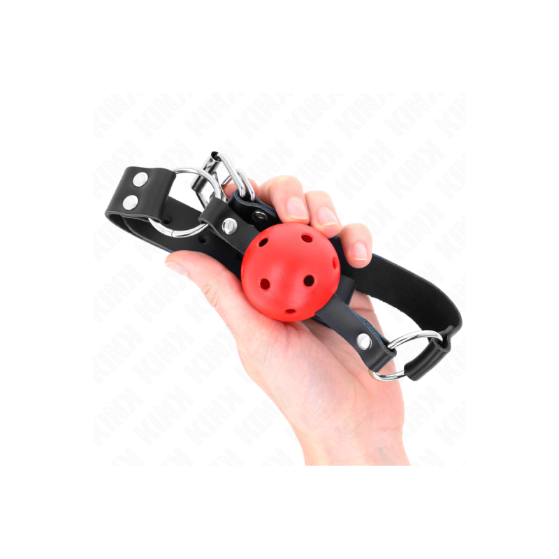 KINK - BALLE RESPIRANTE 4 CM BAG AVEC DOUBLE RIVET ROUGE 62,5 x 2,5 C…